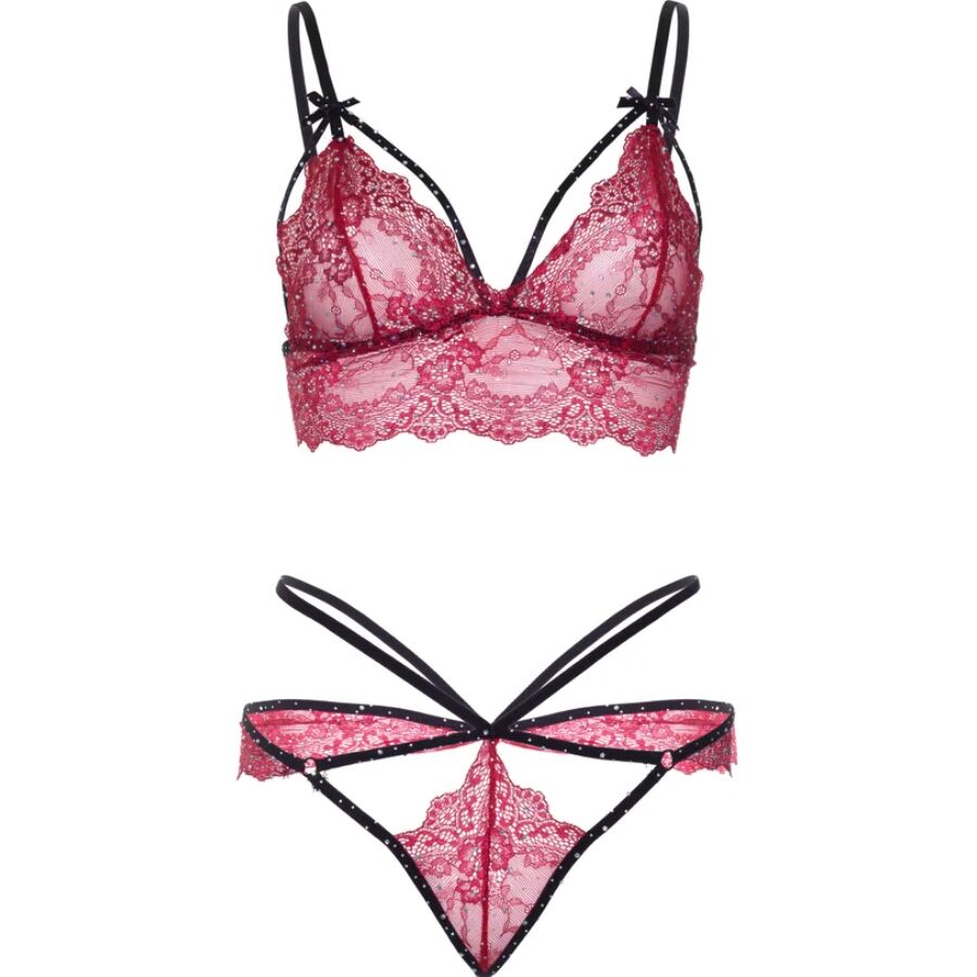 Leg Avenue-Set Sutien + Tanga Bordo, S/M/L 5 img 217370 05a479c6ec57523c22f06440dc736f7b 1