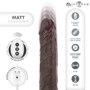 Mr. Intense High Tech-Matt Dildo Realist Multifuncțional 8 Mr. Intense High Tech-Matt Dildo Realist Multifuncțional - imagine 2