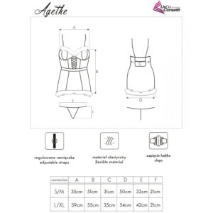 Livco Corsetti Sets-Agethe LC-90607 Camisolă + Tanga + Căciuliță 12 Livco Corsetti Sets-Agethe LC-90607 Camisolă + Tanga + Căciuliță - imagine 6