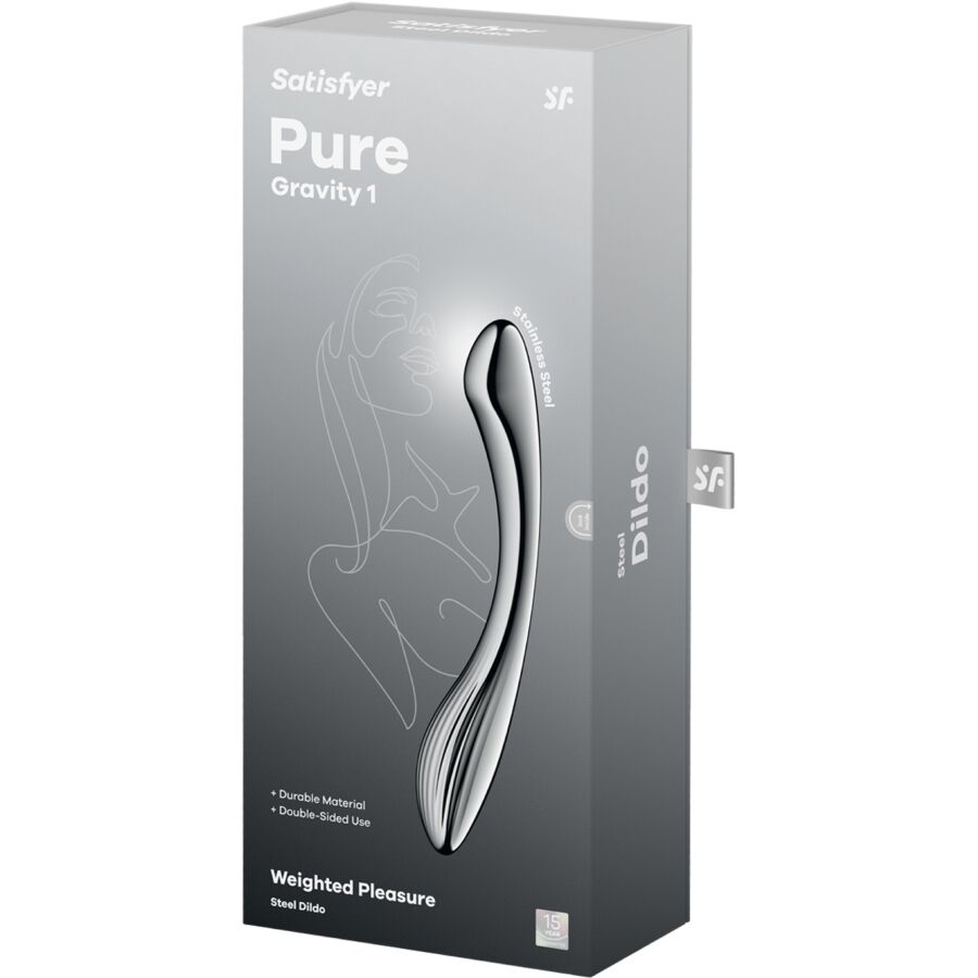 Satisfyer Dildo-Pure Gravity 1 Dildo Dublu din Oțel 5 img 217748 d27b95414e4ebcc16707d54d96080a5d 1