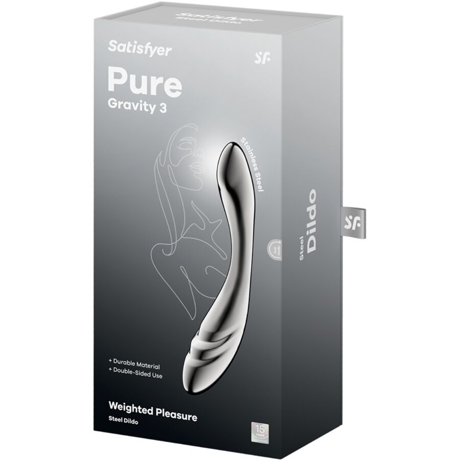 Satisfyer Dildo-Pure Gravity 3 din Oțel Inoxidabil, Dildo 5 img 217760 10887ffbab41e6b39750dd90df057c88 1
