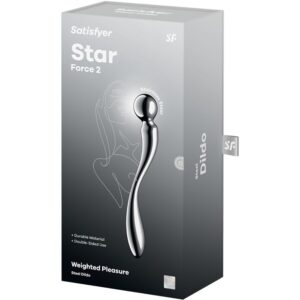 Satisfyer Dildo-Star Force 2 Dildo Dublu din Otel Inoxidabil-Metal 10 Satisfyer Dildo-Star Force 2 Dildo Dublu din Otel Inoxidabil-Metal - imagine 5