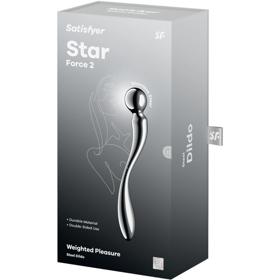 Satisfyer Dildo-Star Force 2 Dildo Dublu din Otel Inoxidabil-Metal 5 img 217770 51c1fad70dc2747b1688aad6637834c3 1