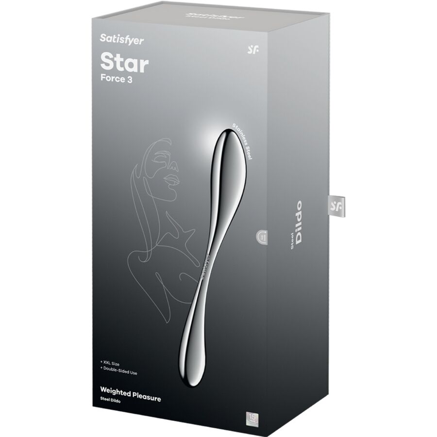 SATISFYER - Star Force 3 Dildo Dublu din Oțel Inoxidabil 5 img 217774 fab50dc38e9fb114c829e7397bee7a72 1