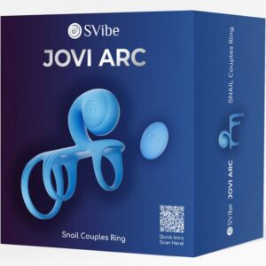 Snail Vibe - Jovi Arc Inel pentru Cuplu cu Telecomandă, Albastru/Negru - imagine 8