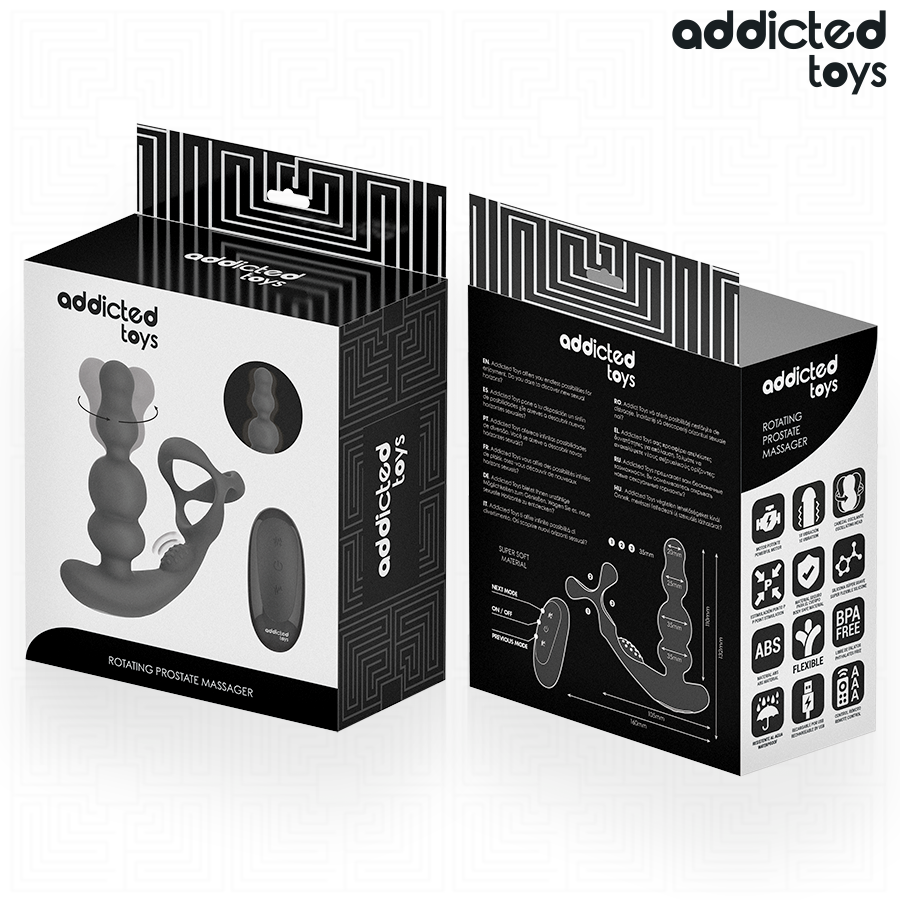 Addicted Toys - Masajer Prostatic Rotativ cu Telecomandă 7 img 218265 aaf46038bca94971b89214a9a012d856 1