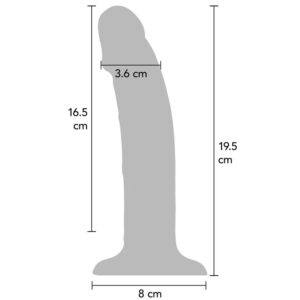 Get Real-Dildo Vibrator Realist din Silicon Mov, 19.5 cm-7 Trepte - imagine 3