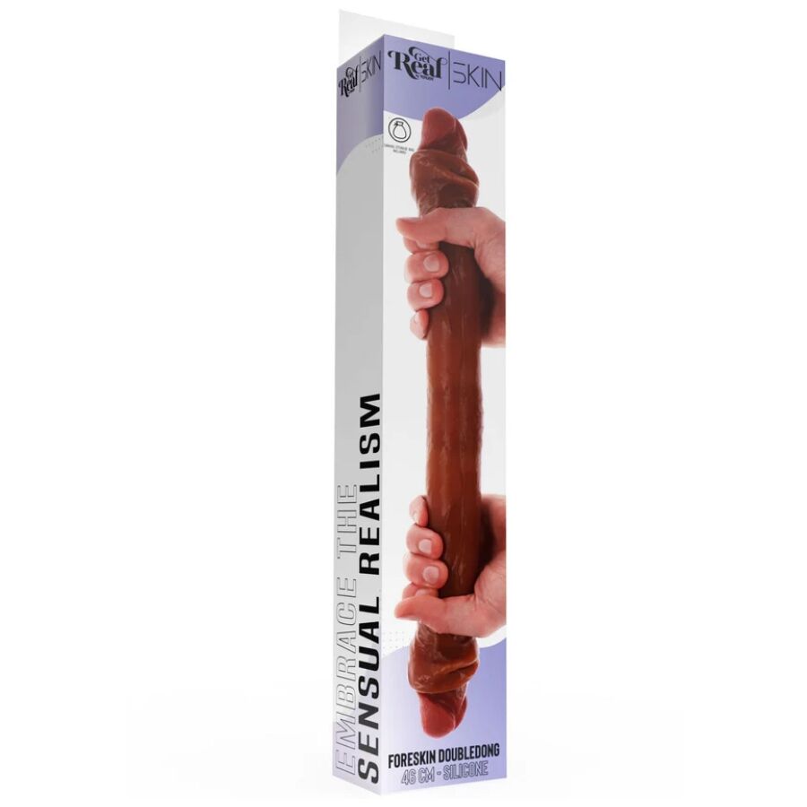 Get Real-Dildo Dublu din Silicon Caramel, 46 cm 4 img 218307 3a9f19b35b30df070679dd85907c2eac 1