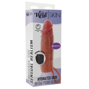 Get Real-Hydrated Skin Manșon Vibrator din Silicon Caramel - 16 10 Get Real-Hydrated Skin Manșon Vibrator din Silicon Caramel - 16 - imagine 5
