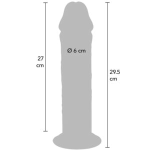 Get Real-Deluxe Extra-gros Dublă Densitate Tpe Dong 29.5 cm - imagine 5