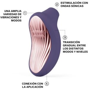 Lelo-Sona 3 Masajer Clitoral Sonic, Alb/Mov/Violet-Silicon, 12 9 Lelo-Sona 3 Masajer Clitoral Sonic, Alb/Mov/Violet-Silicon, 12 - imagine 4