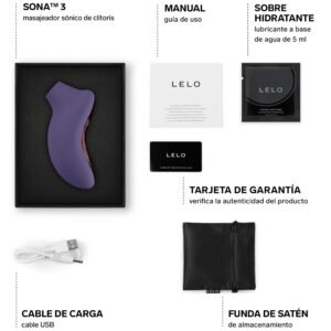 Lelo-Sona 3 Masajer Clitoral Sonic, Alb/Mov/Violet-Silicon, 12 10 Lelo-Sona 3 Masajer Clitoral Sonic, Alb/Mov/Violet-Silicon, 12 - imagine 5