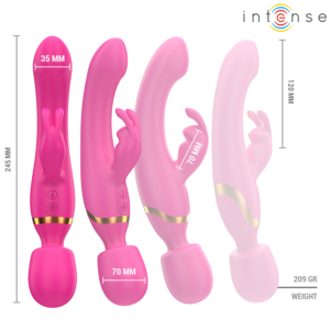 Intense High Tech-Winona Vibrator Dublu Rabbit & Wand-Silicon 17 Intense High Tech-Winona Vibrator Dublu Rabbit & Wand-Silicon - imagine 8