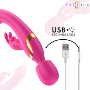 Intense High Tech-Winona Vibrator Dublu Rabbit & Wand-Silicon 18 Intense High Tech-Winona Vibrator Dublu Rabbit & Wand-Silicon - imagine 9