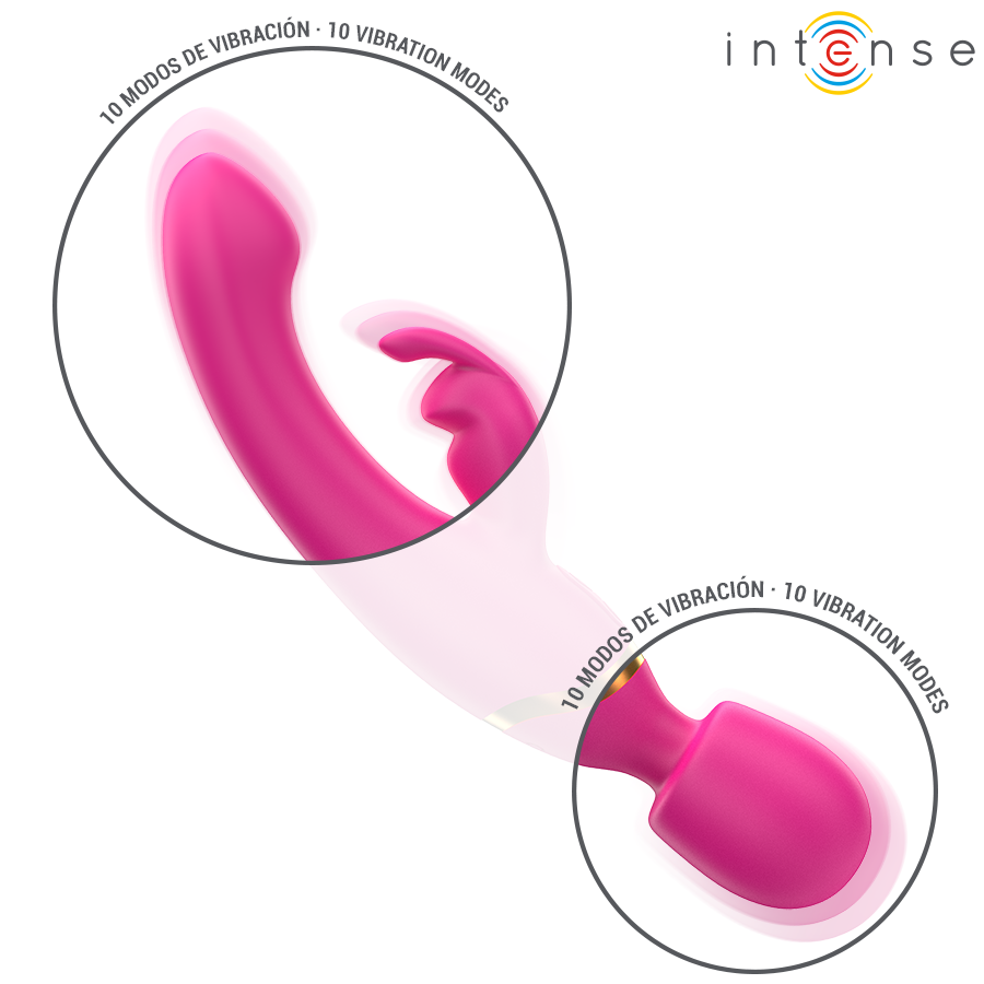 Intense High Tech-Winona Vibrator Dublu Rabbit & Wand-Silicon 5 img 218912 9a3fc18b096f8503f0292a81c0800797 1