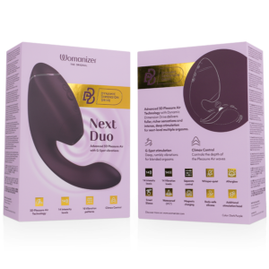 Womanizer-Duo Next Stimulator Dual Clitoral și G-spot Mov - imagine 7