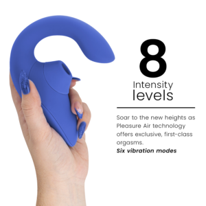 Womanizer-Blend Rabbit Vibrator Stimulator Albastru 12 Womanizer-Blend Rabbit Vibrator Stimulator Albastru - imagine 5