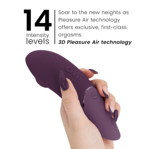 Womanizer-Next Stimulator Clitoral Dark Purple-Silicon, 3 Trepte · Vibratoare (imaginea 5)
