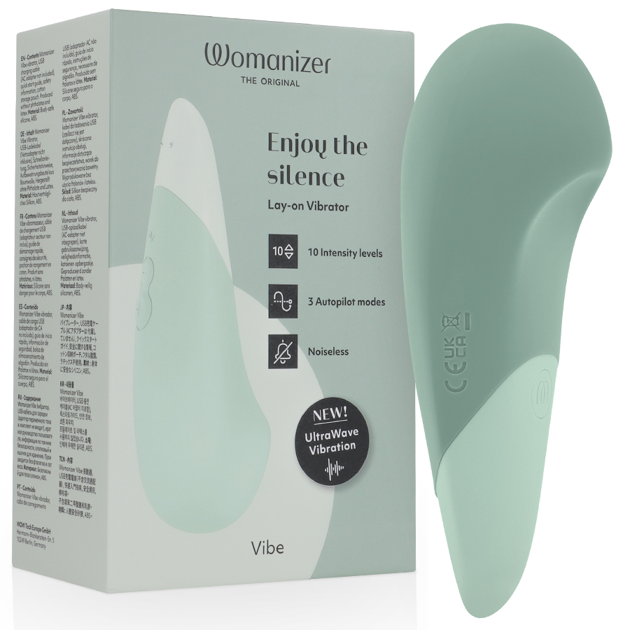 Womanizer-Vibe Lay-on Silent Vibrator Sage-Silicon, 10 Trepte 1 img 219186 ab99d0f0a21774d78b8b6c32659211b8 1