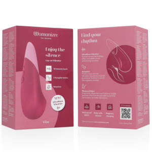 Womanizer-Vibe Lay-on Silent Vibrator Dusky Pink-Silicon, 10 - imagine 7
