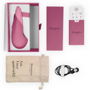 Womanizer-Vibe Lay-on Silent Vibrator Dusky Pink-Silicon, 10 - imagine 6
