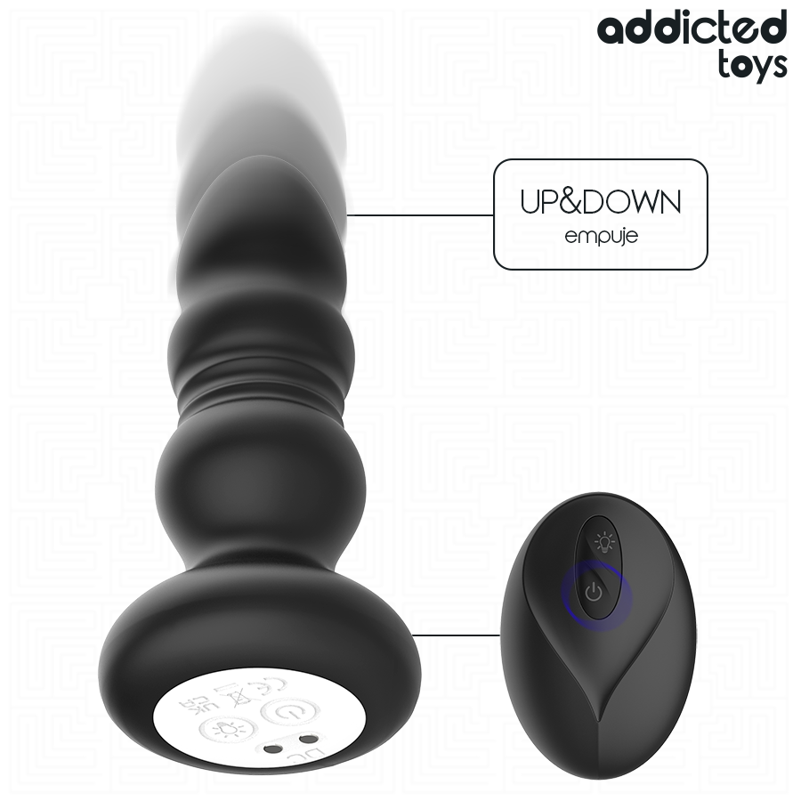 Addicted Toys-Plug Anal cu Impulsuri si Vibrații, Telecomandă 3 img 219270 86178789783969862d148292fd485b4e 1