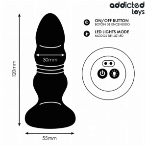Addicted Toys-Plug Anal cu Impulsuri si Vibrații, Telecomandă 13 Addicted Toys-Plug Anal cu Impulsuri si Vibrații, Telecomandă - imagine 6