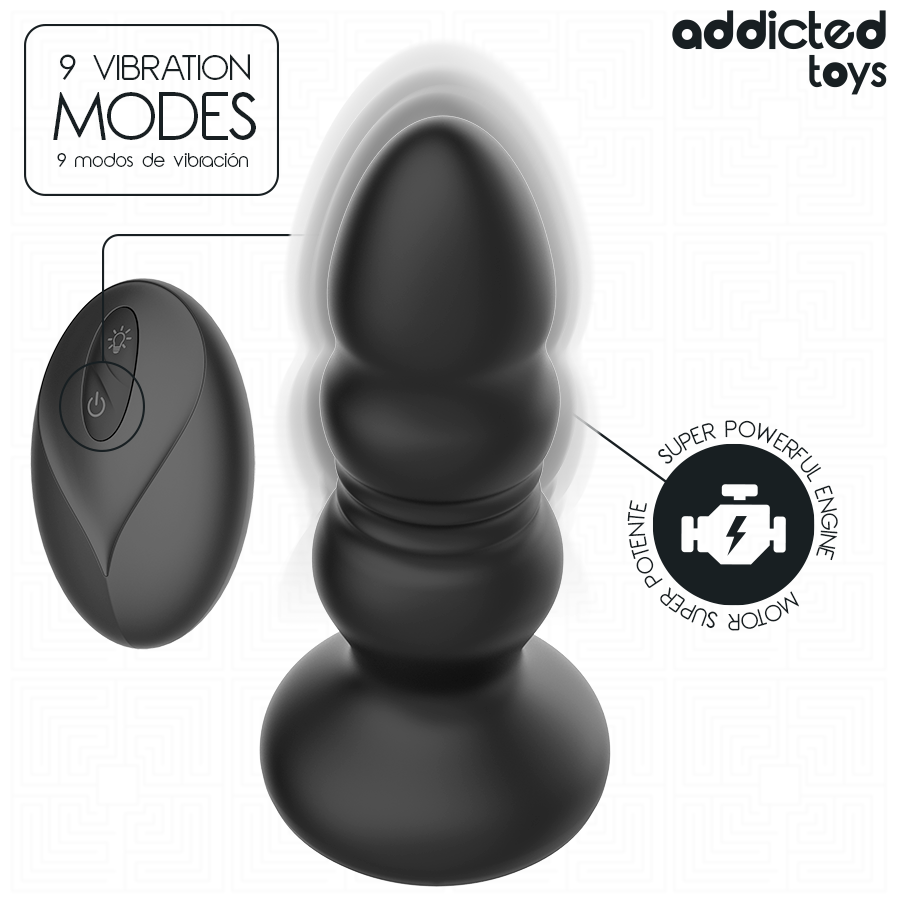 Addicted Toys-Plug Anal cu Impulsuri si Vibrații, Telecomandă 4 img 219273 8c0db0e4e0fab1ef931d4ebdeddf00bf 1