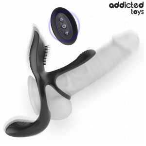 Addicted Toys-Inel Dublu pentru Penis cu Stimulator - imagine 4