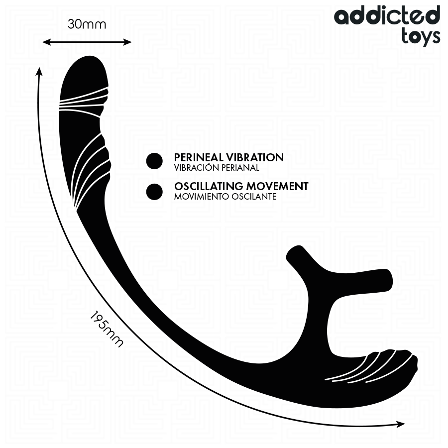 Addicted Toys-Plug Anal cu Vibrație, Mișcare 360º și Stimulator 7 img 219311 b30b2d821caaa620015977e79b24d3bd 1