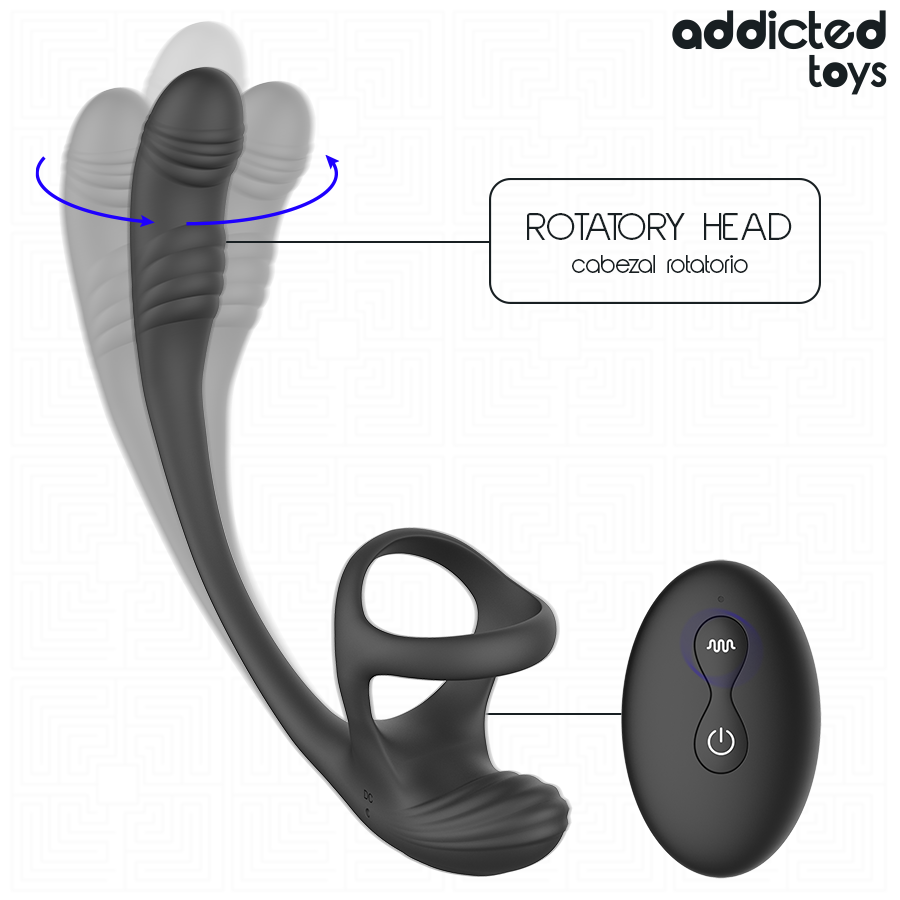 Addicted Toys-Plug Anal cu Vibrație, Mișcare 360º și Stimulator 4 img 219312 dda2933bfef6bc154ec169bdc9b05004 1