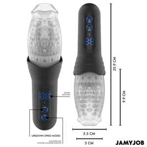 Jamyjob-Blow-r Masturbator cu Impingeri și Rotație-10 Trepte - imagine 7