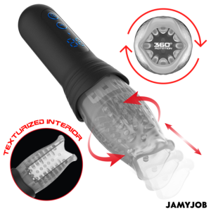 Jamyjob-Blow-r Masturbator cu Impingeri și Rotație-10 Trepte - imagine 3