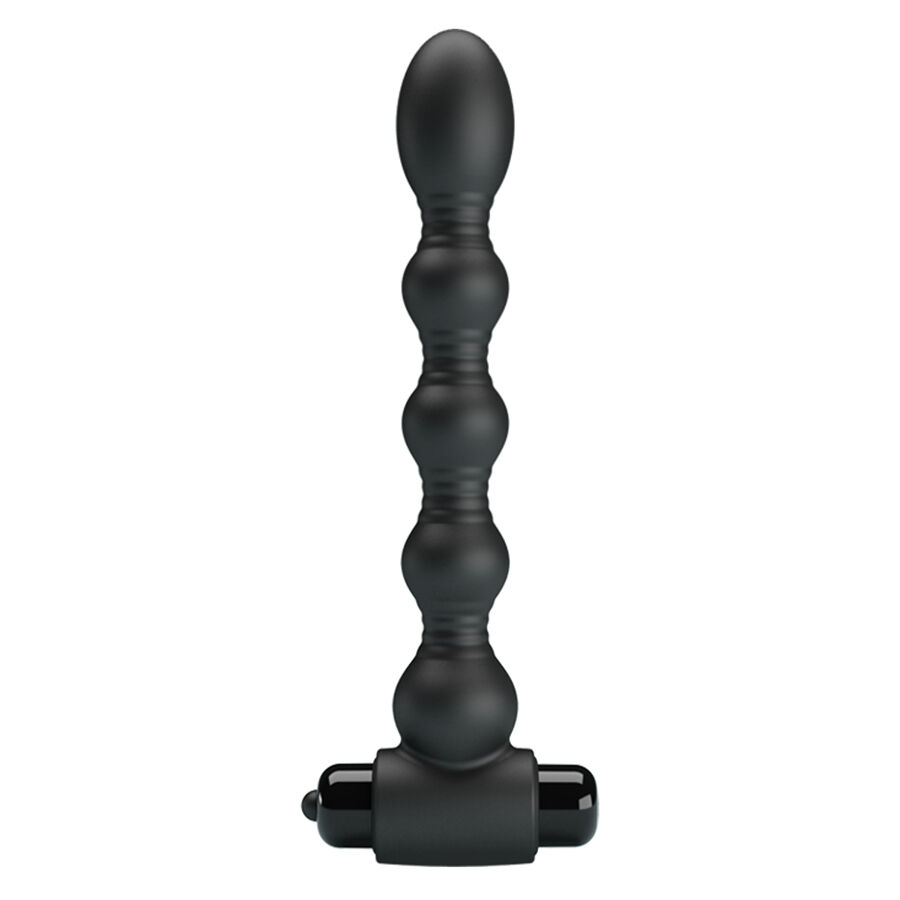 Mr Play-Vibrator Anal cu Perle Masaj-Silicon, 10 Trepte