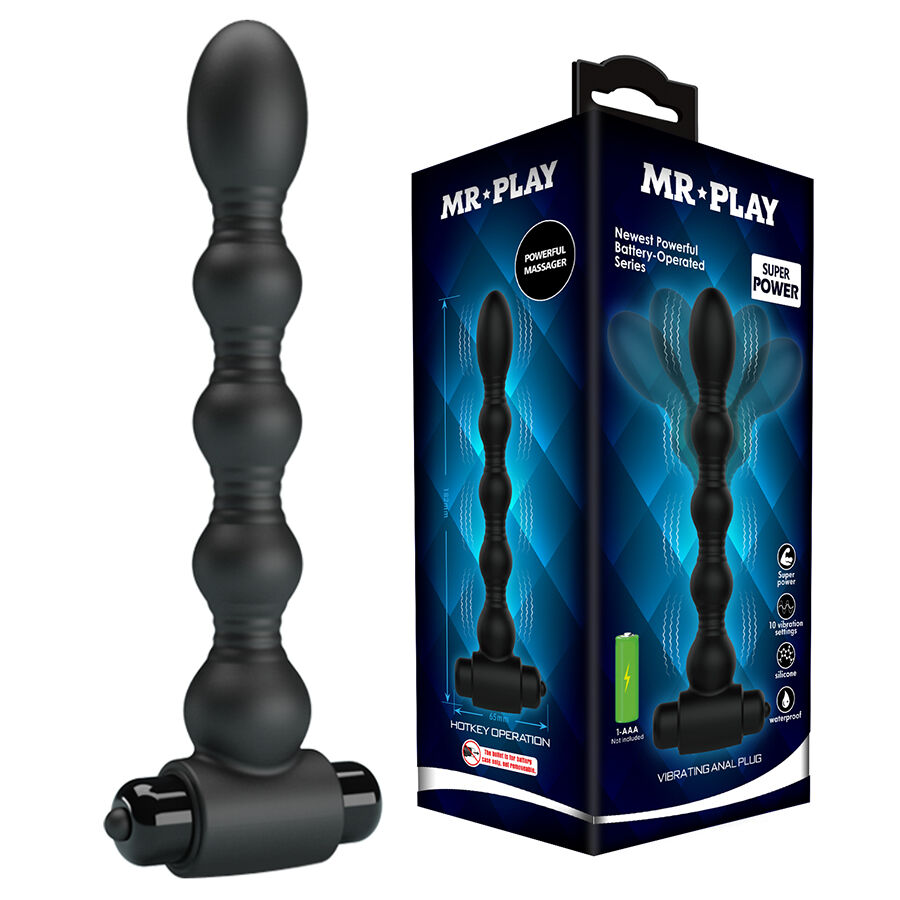 Mr Play-Vibrator Anal cu Perle Masaj-Silicon, 10 Trepte · Jucarii Anale (imaginea 6)
