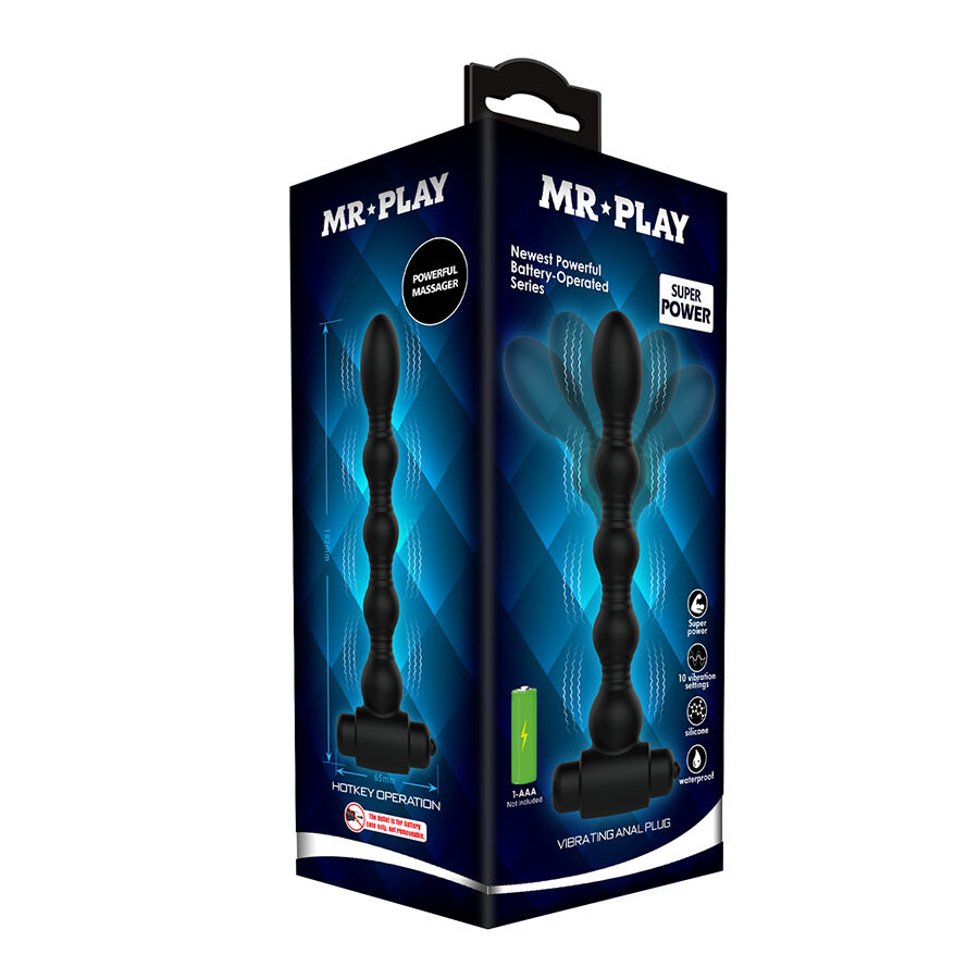 Mr Play-Vibrator Anal cu Perle Masaj-Silicon, 10 Trepte · Jucarii Anale (imaginea 5)