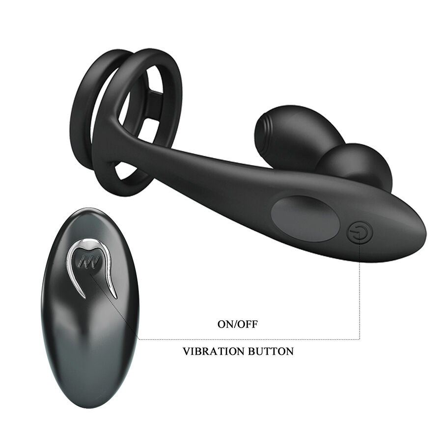 Mr Play-Dop Anal Vibrator cu Inel pentru Penis · Jucarii Anale (imaginea 3)