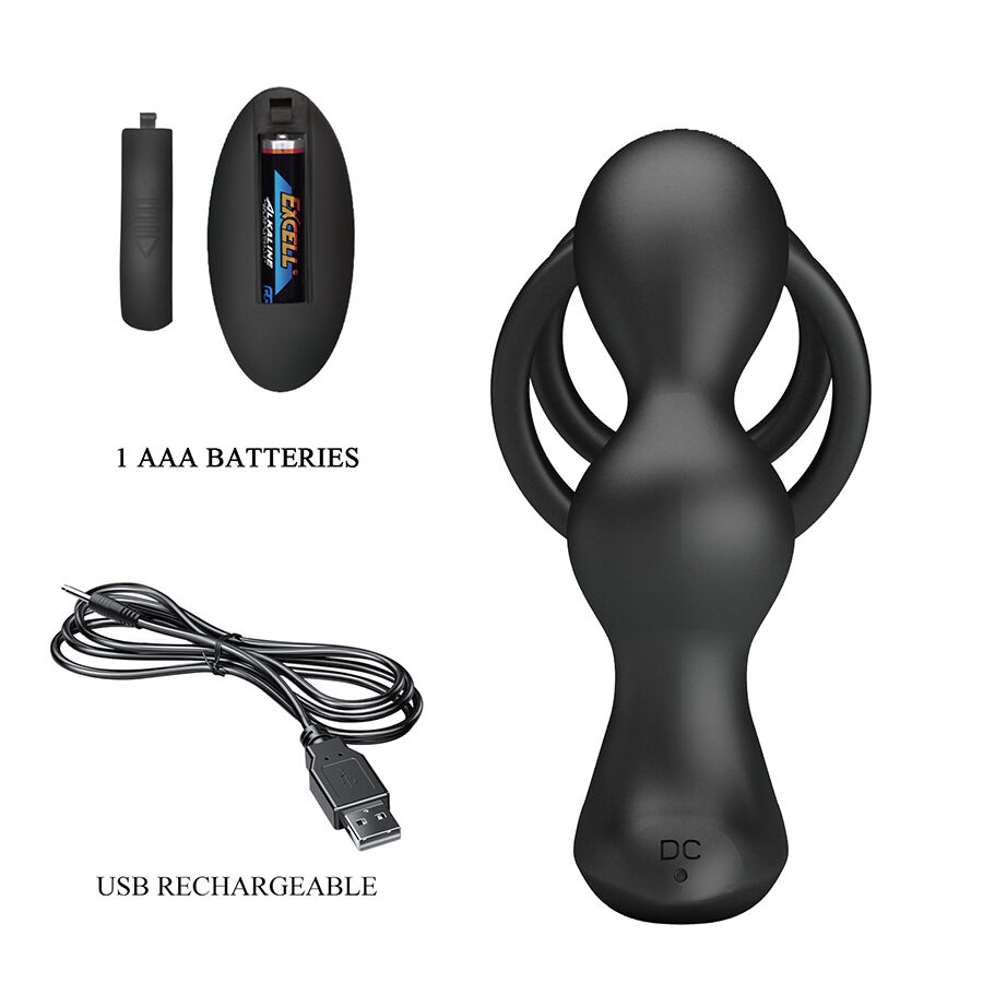 Mr Play-Dop Anal Vibrator cu Inel pentru Penis · Jucarii Anale (imaginea 7)