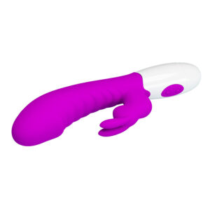 High Tech-Naughty Bunny Vibrator Violet-Silicon, 12 Trepte 12 High Tech-Naughty Bunny Vibrator Violet-Silicon, 12 Trepte - imagine 2