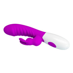High Tech-Naughty Bunny Vibrator Violet-Silicon, 12 Trepte 13 High Tech-Naughty Bunny Vibrator Violet-Silicon, 12 Trepte - imagine 3