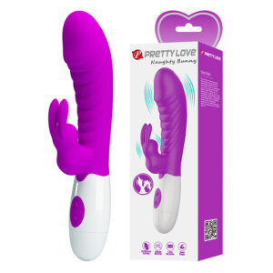 High Tech-Naughty Bunny Vibrator Violet-Silicon, 12 Trepte 16 High Tech-Naughty Bunny Vibrator Violet-Silicon, 12 Trepte - imagine 6