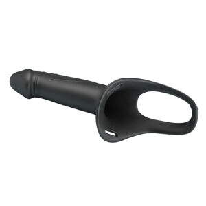 Harness Collection-Landon Black Strap-on Vibrator-Silicon 14 Harness Collection-Landon Black Strap-on Vibrator-Silicon - imagine 5