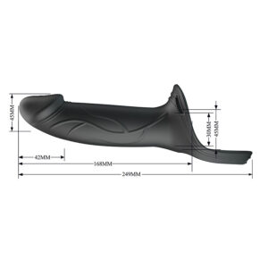 Harness Collection-Landon Black Strap-on Vibrator-Silicon 15 Harness Collection-Landon Black Strap-on Vibrator-Silicon - imagine 6