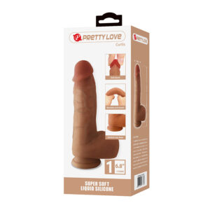 Dildos-Curtis Dildo Realist cu Ventuză 17.3 cm -ø- 4.2 cm-Silicon - imagine 3