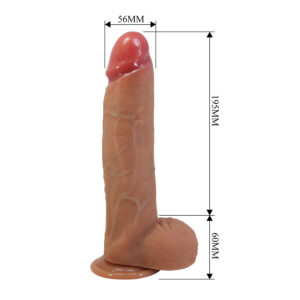 Dildos-Mendel Dildo Realist cu Ventuză 25.5 cm -ø- 5.6 cm-Silicon - imagine 6