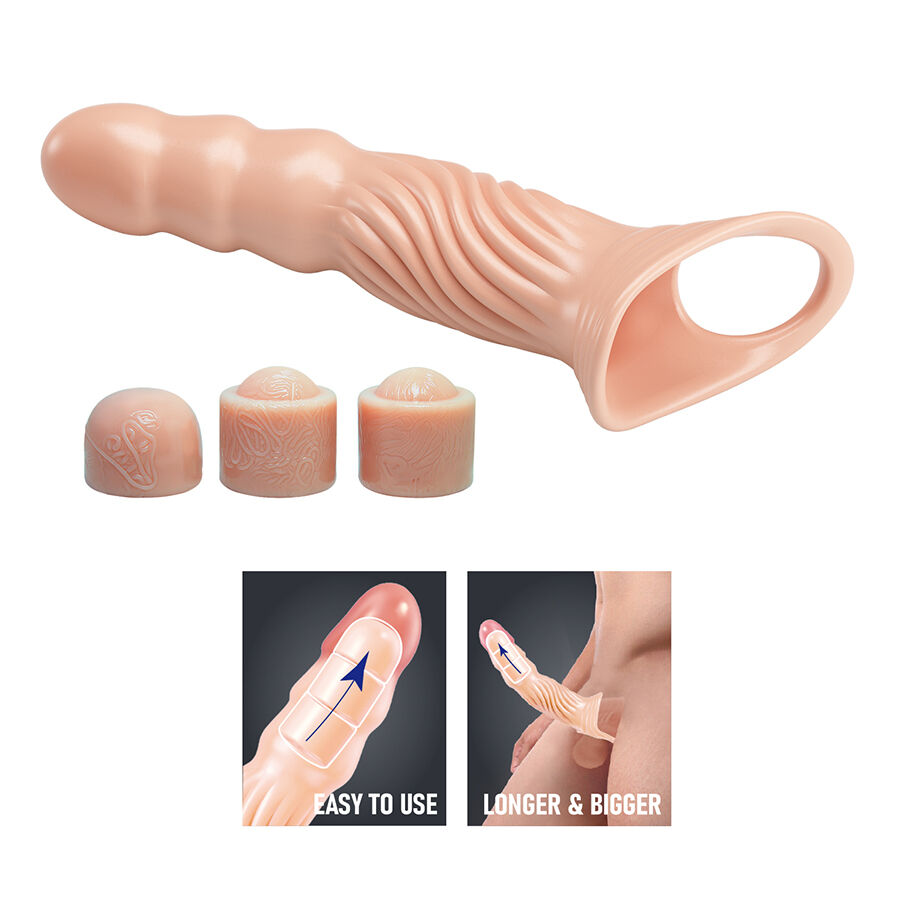 For Him-Teacă Texturată pentru Penis cu Extensoare-TPE, Silentios 2 img 220162 2f1c1b002b46fed5ce3956da633a5e93 1