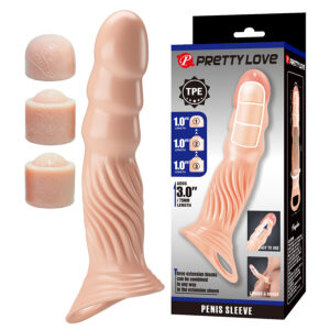 For Him-Teacă Texturată pentru Penis cu Extensoare-TPE, Silentios 18 For Him-Teacă Texturată pentru Penis cu Extensoare-TPE, Silentios - imagine 9