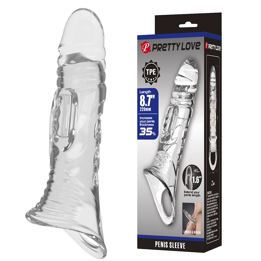 For Him-Pretty Love Manșon Transparent pentru Penis-TPE, Silentios 9 img 220182 1c5480537e7b4d588ebb7a86b178500b 1