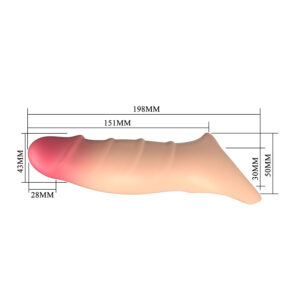 For Him-Darnell Husă Penis Efect Realistic-TPE, Silentios 20 For Him-Darnell Husă Penis Efect Realistic-TPE, Silentios - imagine 10
