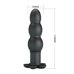 Anal Toys-Pretty Love Jadier Plug Anal Vibrant, Negru-Silicon 12 Anal Toys-Pretty Love Jadier Plug Anal Vibrant, Negru-Silicon - imagine 3